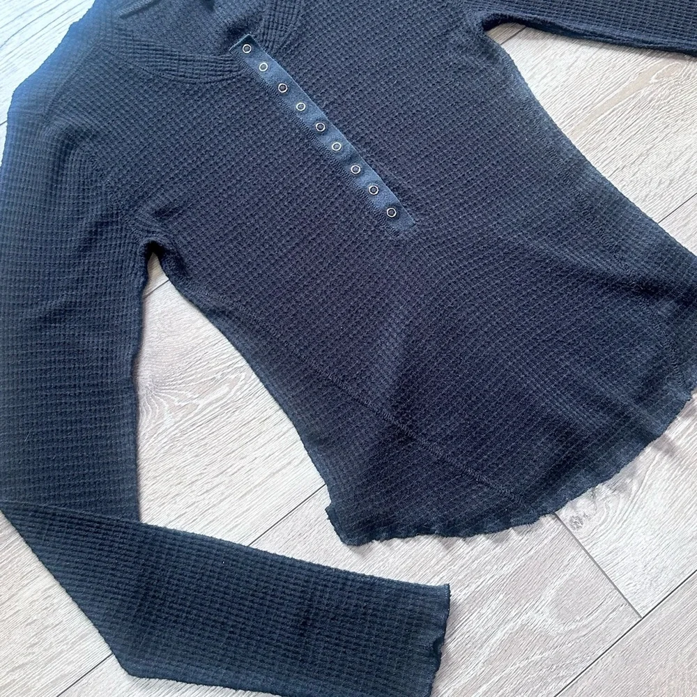 Intimately Free People One Of The Girls Long Sleeve Waffle Knit Thermal - Picture 7 of 15